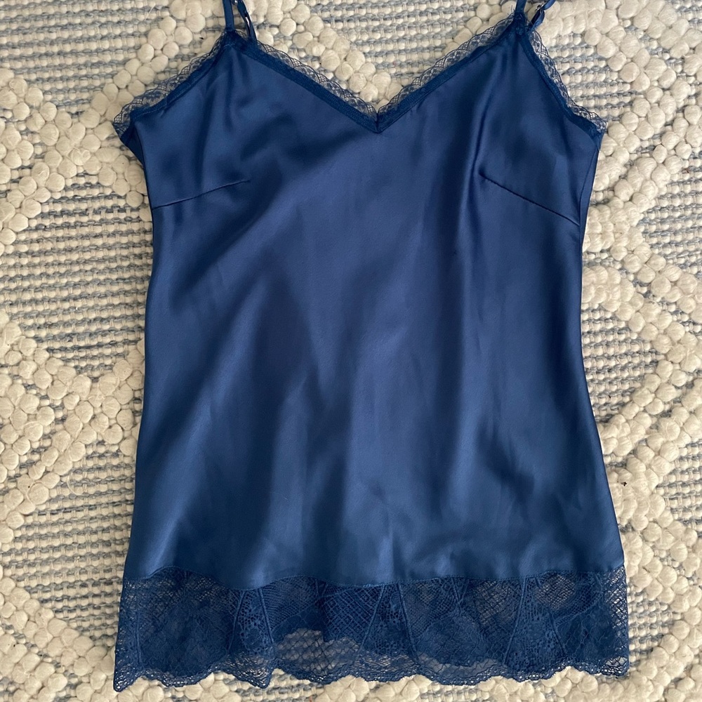 Blue Molly Bracken silk tank cami
